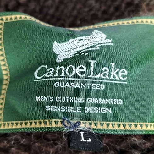 Canoe Lake  鷹 カウチンニットジャケット メンズ import:L